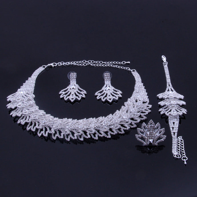 Silver Crystal  Jewelry
